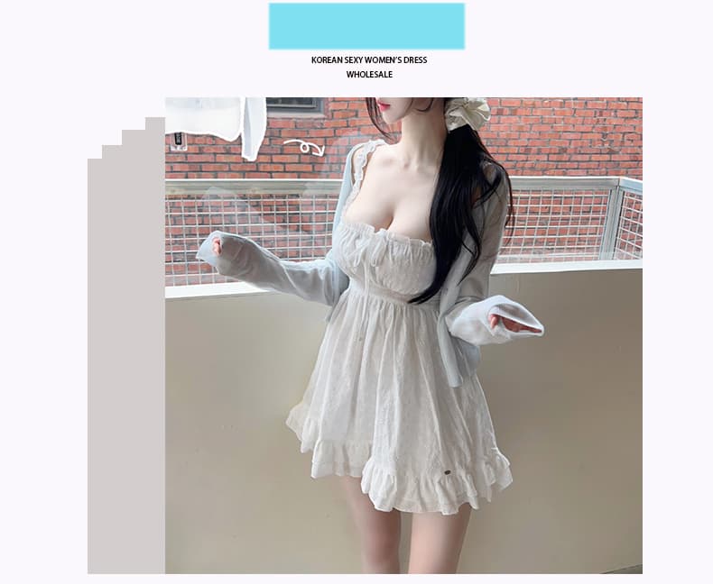 한국 동대문 신제품 순수한 욕망 바람 프로 피부 얇은 스타일 마이크로 ~을 통해 긴팔 자외선 차단 오픈 가디건 상세 이미지 1