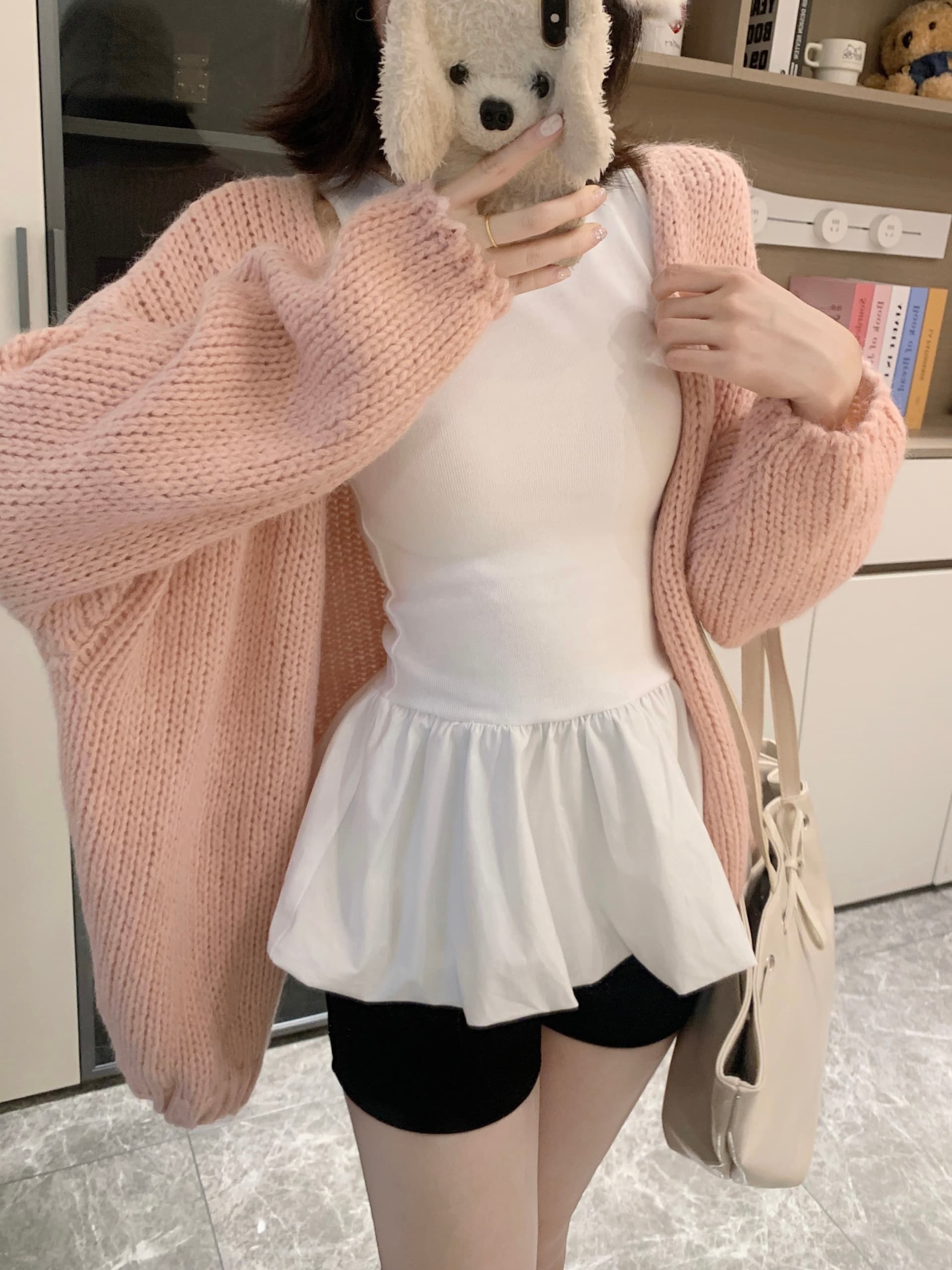 실사 빅 사이즈 발레 바람 화이트 레이스 캐미솔 인사이드 가져 가라. 만나는 표지 대리인 우유 핫걸 민소매 맨위 상세 이미지 6