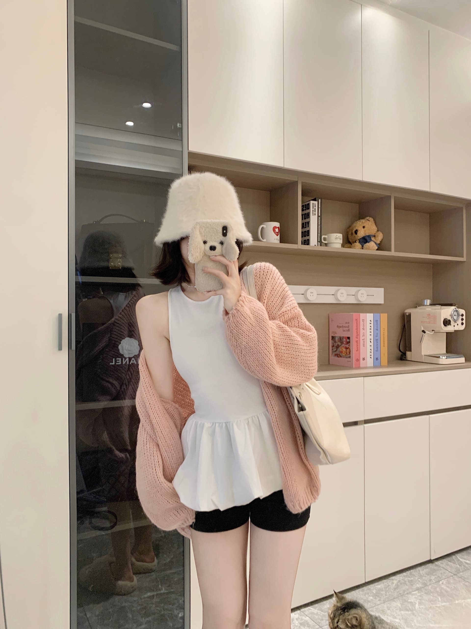 실사 빅 사이즈 발레 바람 화이트 레이스 캐미솔 인사이드 가져 가라. 만나는 표지 대리인 우유 핫걸 민소매 맨위 상세 이미지 9