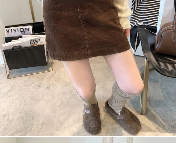임산부 가을 겨울 새로운 니켈 코어 플러시 반신 스커트 한국 스타일 패션 다용도 복부 지지 한 마디 타이트 스커트 미니 스커트 트렌디 상세 이미지 36
