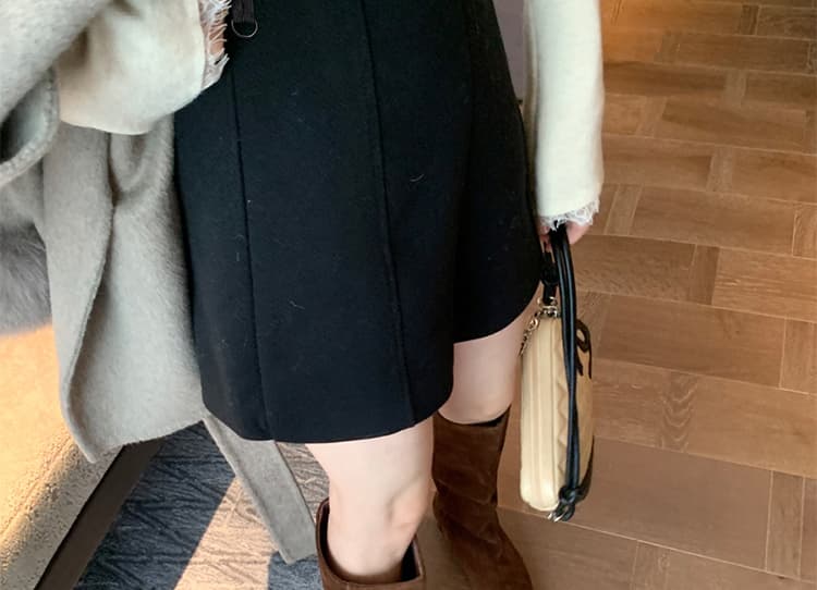 지금 임산부 가을 겨울 새로운 두꺼운 모직 스트레이트 없음 복부 지지 생산 전후 웨어러블 반바지 넓은 다리 한 마디 부츠 팬츠 상세 이미지 34