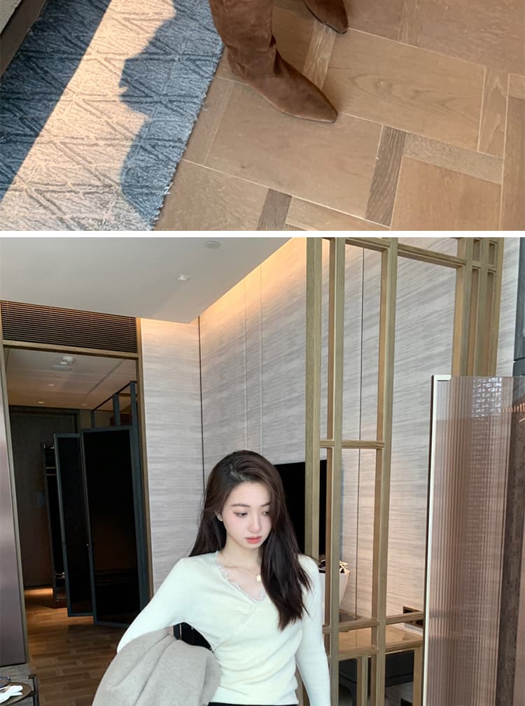 지금 임산부 가을 겨울 새로운 두꺼운 모직 스트레이트 없음 복부 지지 생산 전후 웨어러블 반바지 넓은 다리 한 마디 부츠 팬츠 상세 이미지 35