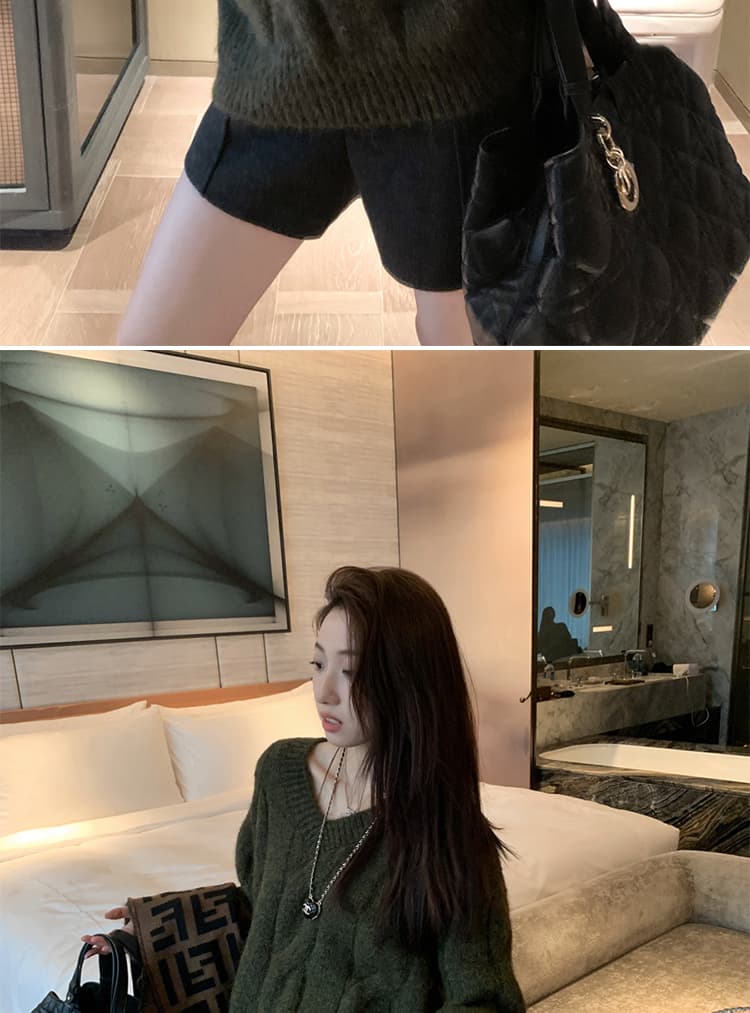 지금 임산부 가을 겨울 새로운 두꺼운 모직 스트레이트 없음 복부 지지 생산 전후 웨어러블 반바지 넓은 다리 한 마디 부츠 팬츠 상세 이미지 45