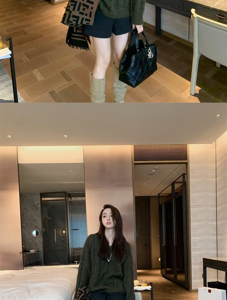 지금 임산부 가을 겨울 새로운 두꺼운 모직 스트레이트 없음 복부 지지 생산 전후 웨어러블 반바지 넓은 다리 한 마디 부츠 팬츠 상세 이미지 48