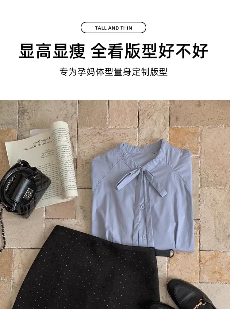 지금 임산부 가을 겨울철 두꺼운 모직 도트 무늬 레트로 연삭 털 반신 스커트 한국 스타일 타이트 스커트 한 마디 없음 복부 지지 미니 스커트 상세 이미지 5