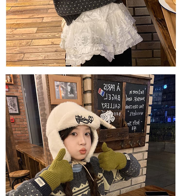 지금 임산부 봄 여름 달콤함 미니 스커트 공예 섹션 한 마디 레이스 레이스 퍼프 케이크 드레스 복부 지지 반신 스커트 상세 이미지 24