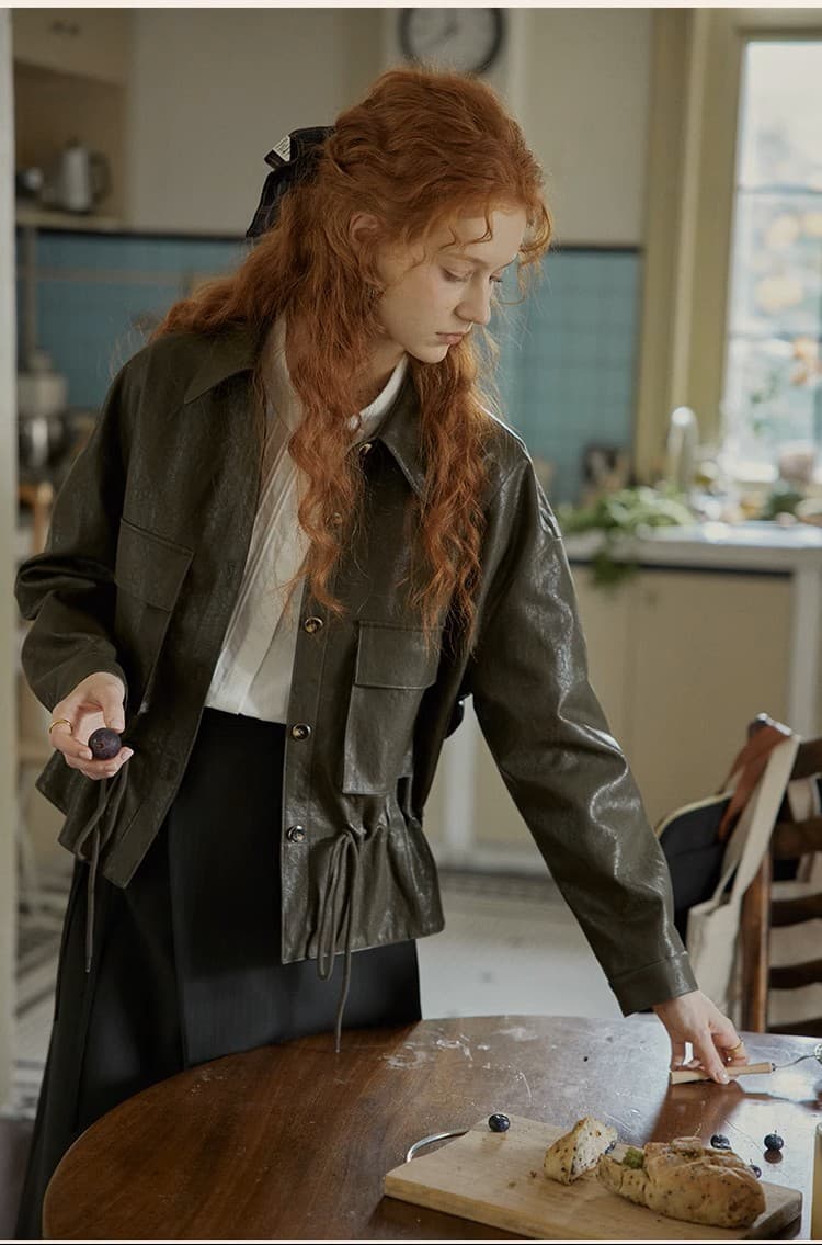 Chic 작은 폴로 칼라 품격 프랑스식 레트로 출퇴근 긴팔 화이트 여성 셔츠 상세 이미지 16
