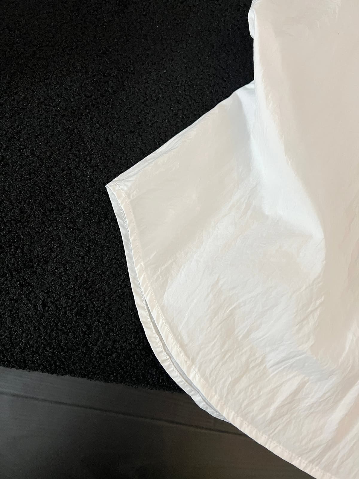 이리저리 떠다니다 십자가 달의 밤 더블 색상 프릴 네클라인 문예 센스 민소매 작은 맨위 상세 이미지 5