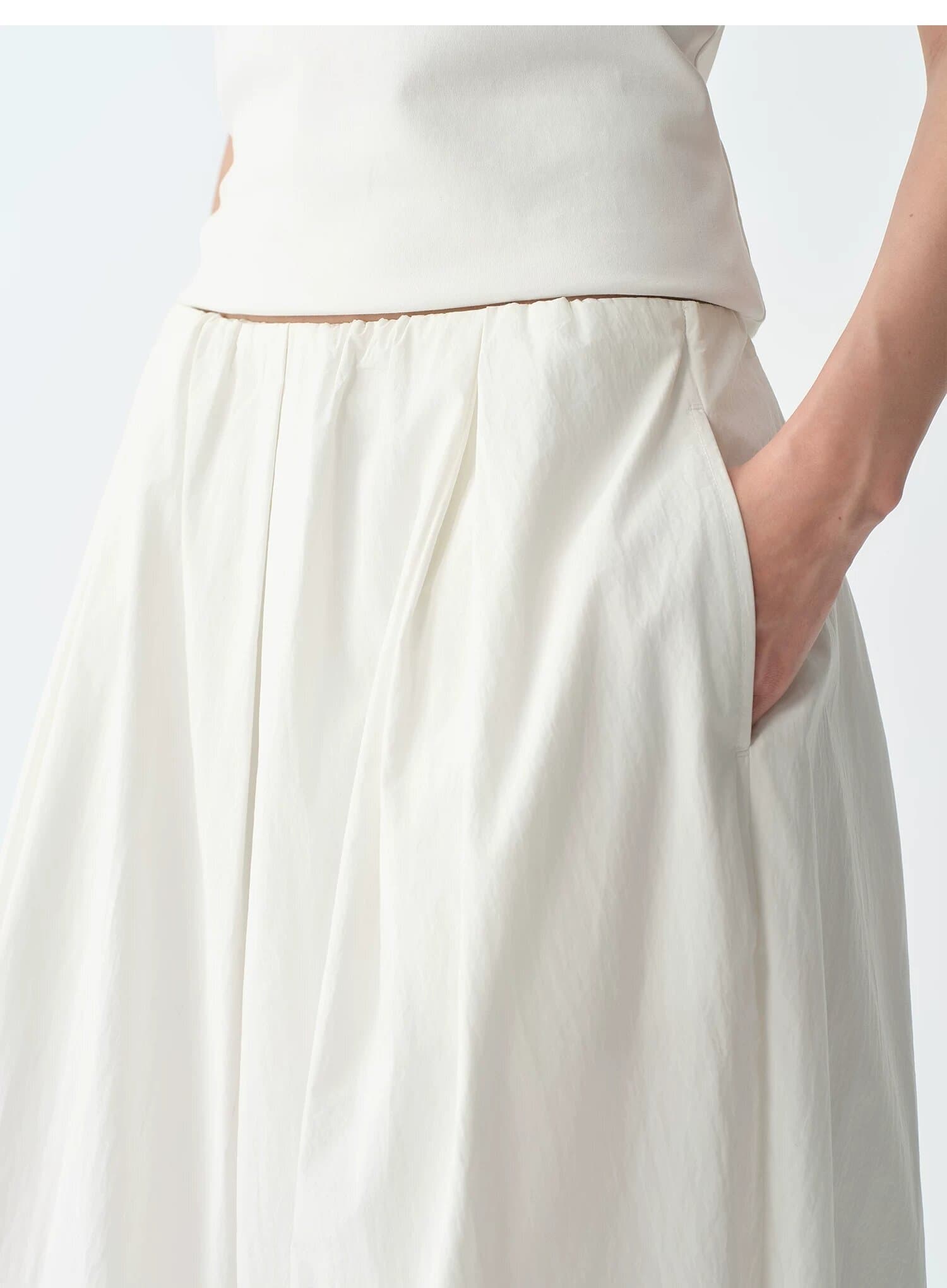 3 차원 질감 핀치 Pleat 꽃밭 반신 스커트 여성 26 여름 신제품 마이크로 주름 밴딩 주머니 꽃밭 치마 치마 상세 이미지 16