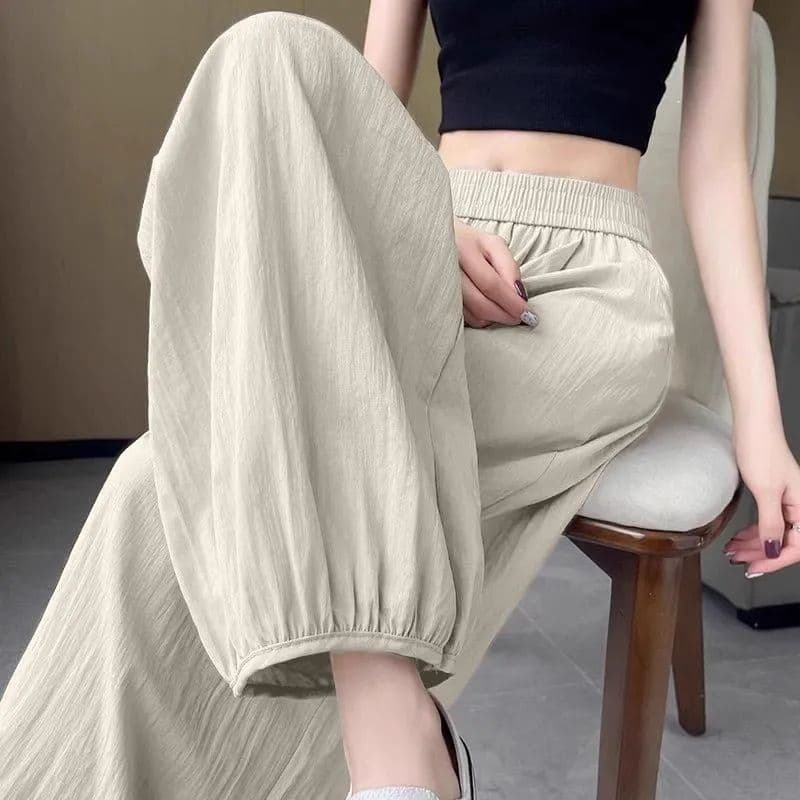 있음 선적 여름 얇은 스타일 하렘 바지 여성 슬림해 보이는 캐주얼 새로운 자외선 차단 빅 사이즈 무 루즈핏 9 포인트 배기 바지 상세 이미지 18