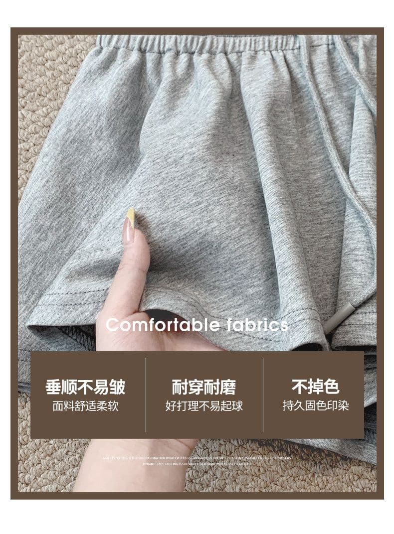한 부서 느긋한 운동 치마바지 여성 2026 여름 새로운 하이웨이스트 캐주얼 작은 키 노출 방지 한 마디 테니스 치마 상세 이미지 6
