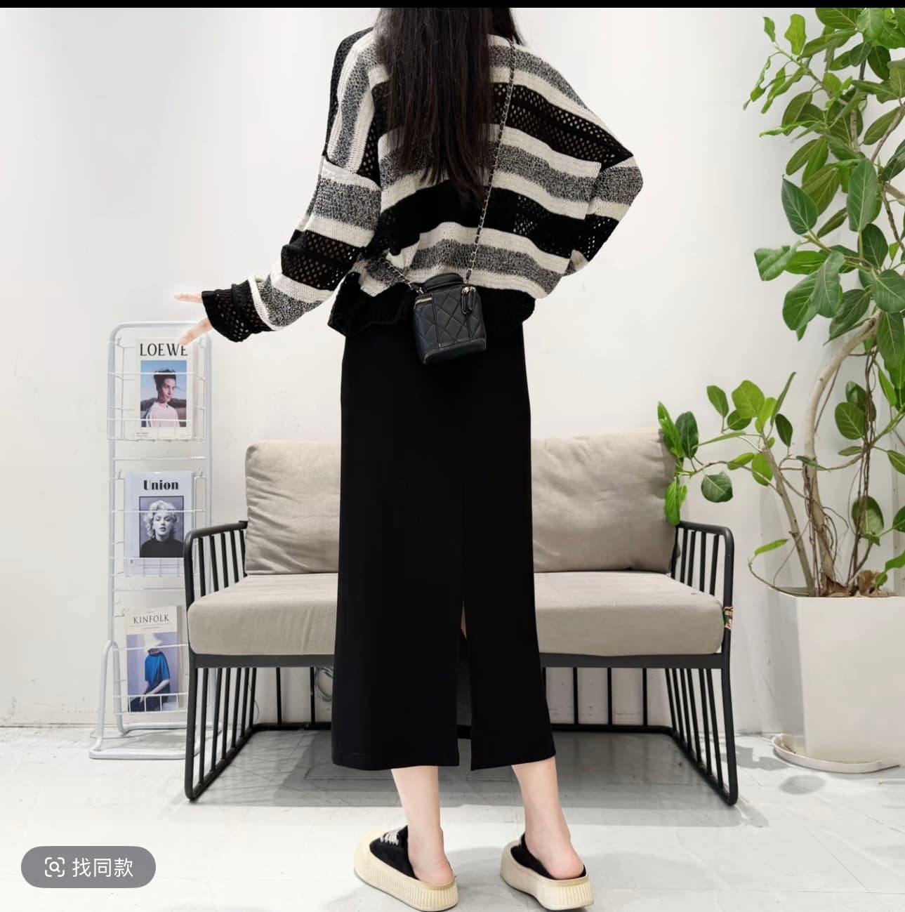 대 아름다운 맞춤 2026 가을 신제품 자이언트 슬림해 보이는 자이언트 표지 십자가 자이언트 다용도 ~ 중 반신 스커트 이미지 2