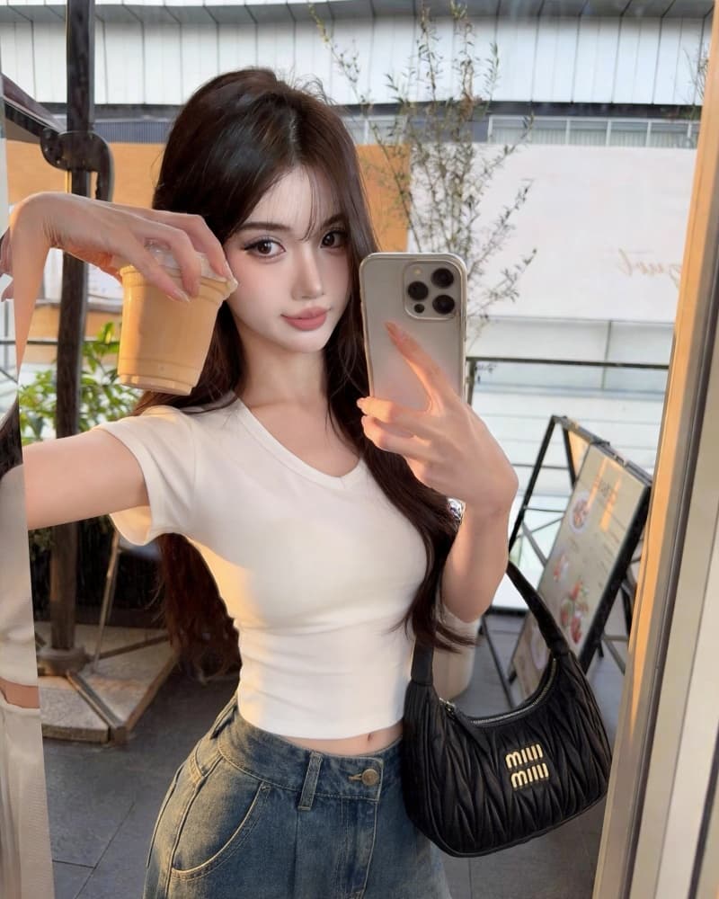 실사 새로운 섹시함 뒤로 ~을 통해 센스 망사 패치워크 식물 플러시 프린트 순면 반팔 티셔츠 여성 벨트 가슴 패드 상세 이미지 4