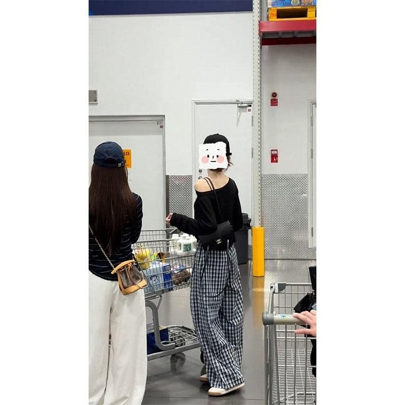 한 부서 미니멀리즘 바람 착용 가져 가라. 인기 전체 집합 다용도 슬림해 보이는 비스듬한 어깨 긴팔 태양 보호 셔츠 캐주얼 바지 투피스 세트 이미지 6