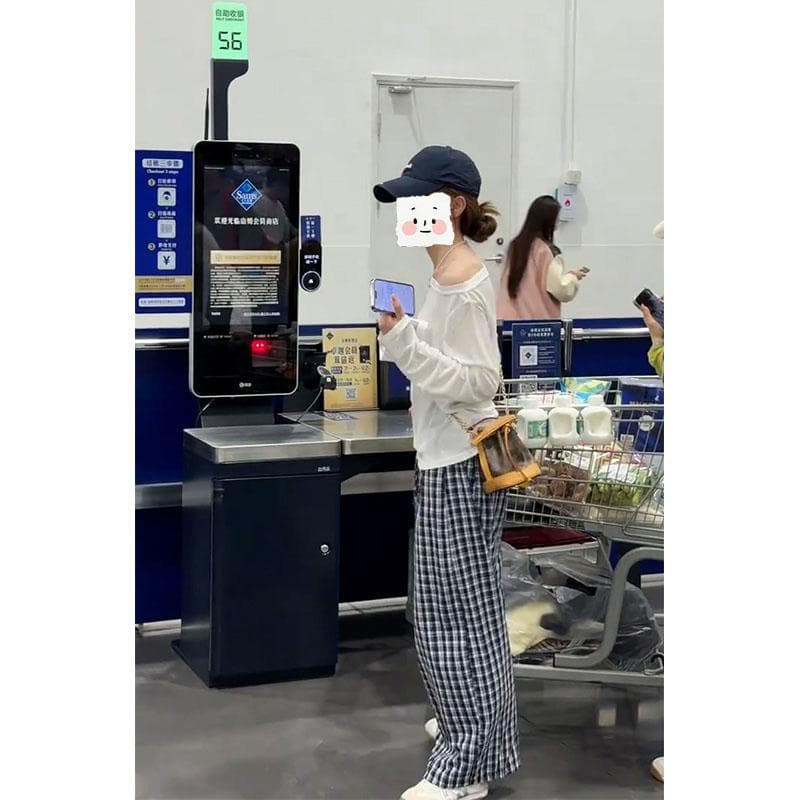 한 부서 미니멀리즘 바람 착용 가져 가라. 인기 전체 집합 다용도 슬림해 보이는 비스듬한 어깨 긴팔 태양 보호 셔츠 캐주얼 바지 투피스 세트 상세 이미지 4