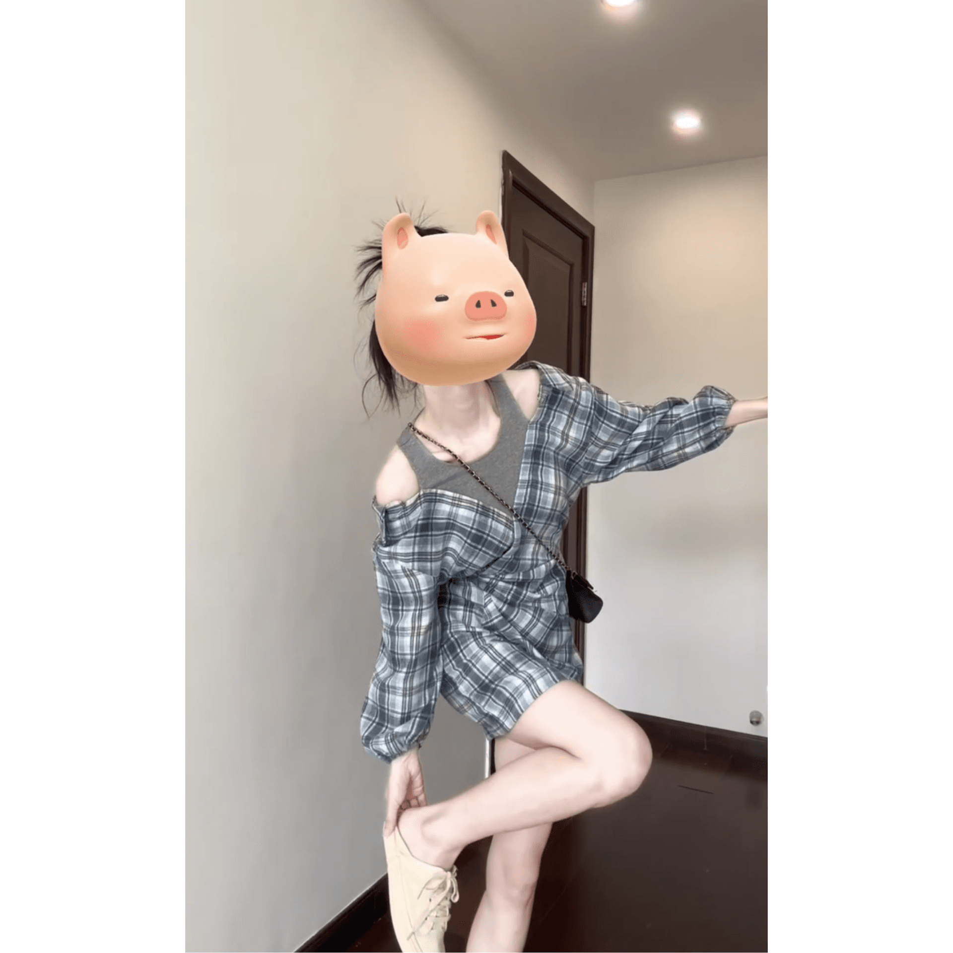 2026 이른 가을 새로운 프랑스식 연인 디자인 센스 패치워크 페이크 레이어드 셔츠 여성 드레스 이미지 5