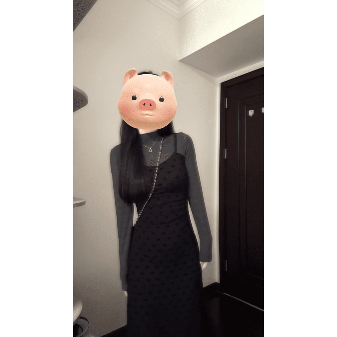 프랑스식 페이크 레이어드 반하이넥 니트 여성 드레스 이른 가을 2026 새로운 슬림해 보이는 품격 길다 치마 이미지 4