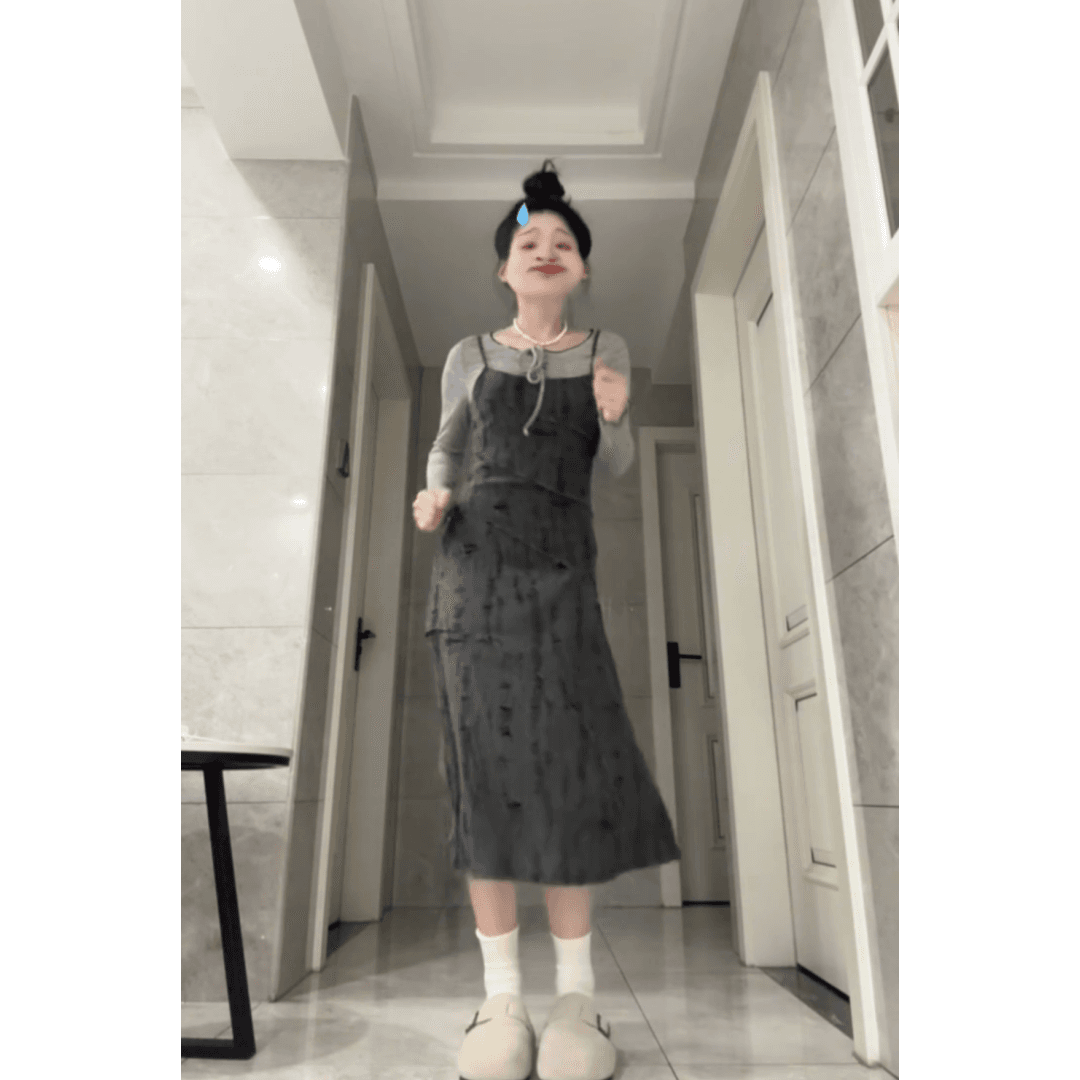 프랑스식 슬립 여성 드레스 2026 가을 겨울 새로운 품격 착용 가져 가라. 전체 집합 작은 키 한 바람 chic 세트 이미지 6