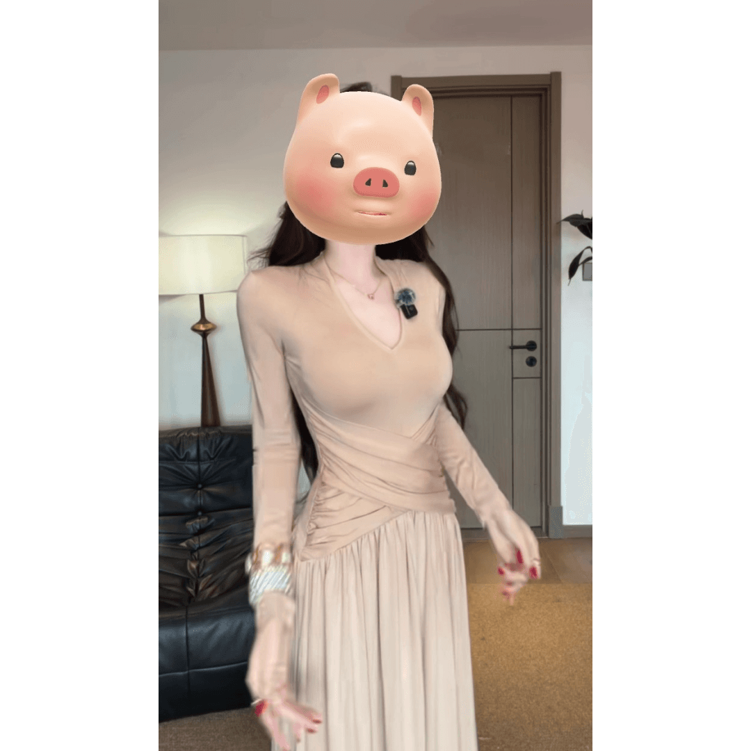 프랑스식 긴팔 여성 드레스 2026 가을 새로운 디자인 센스 허리 수축 롱 코트 몸매 가꾸기 A라인 스커트 이미지 5