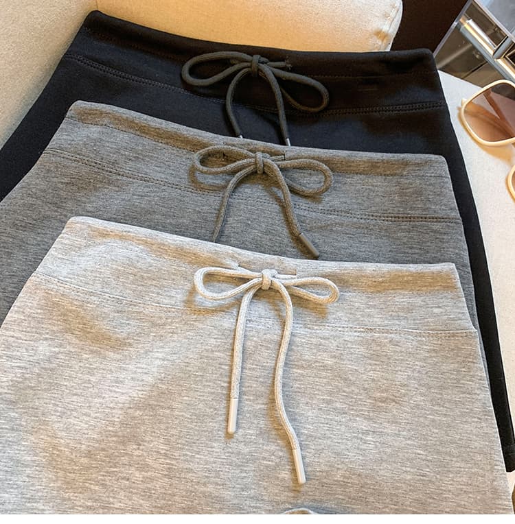 실사 캐주얼 운동 회색 미니 스커트 여성 검정색 한 마디 치마 웨이 치마 반신 스커트 여성 타이트 스커트 미니 스커트 상세 이미지 17