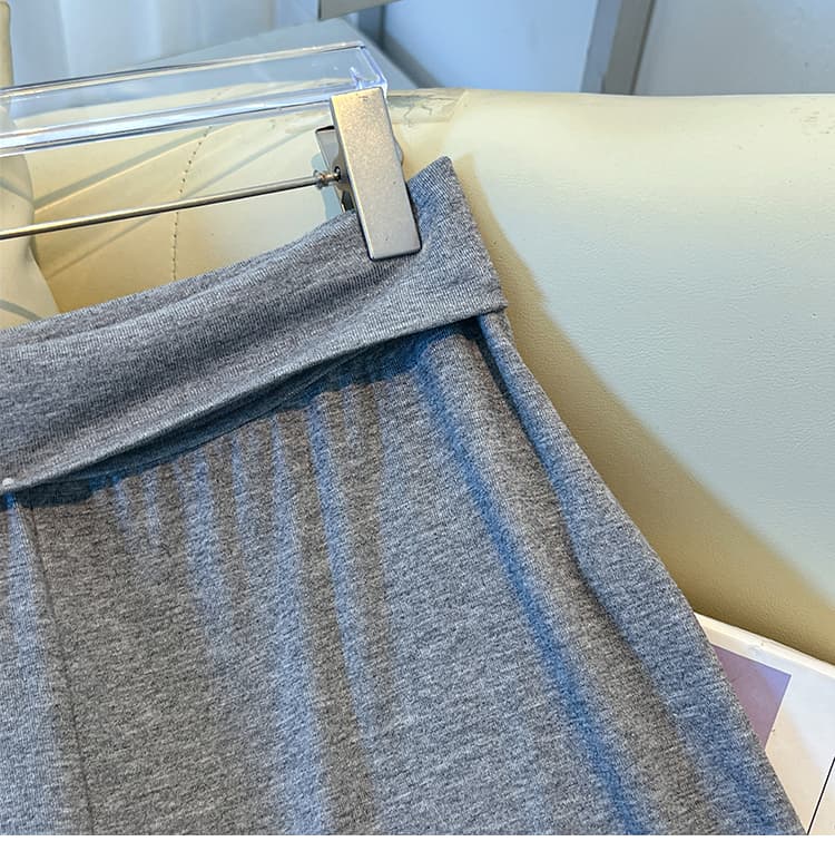 실사 무료 호흡 바지 요가 가면 뒤집다 측면 디자인 부드러운 도루 센스 스트레이트 랜턴 니트 긴 바지 상세 이미지 27
