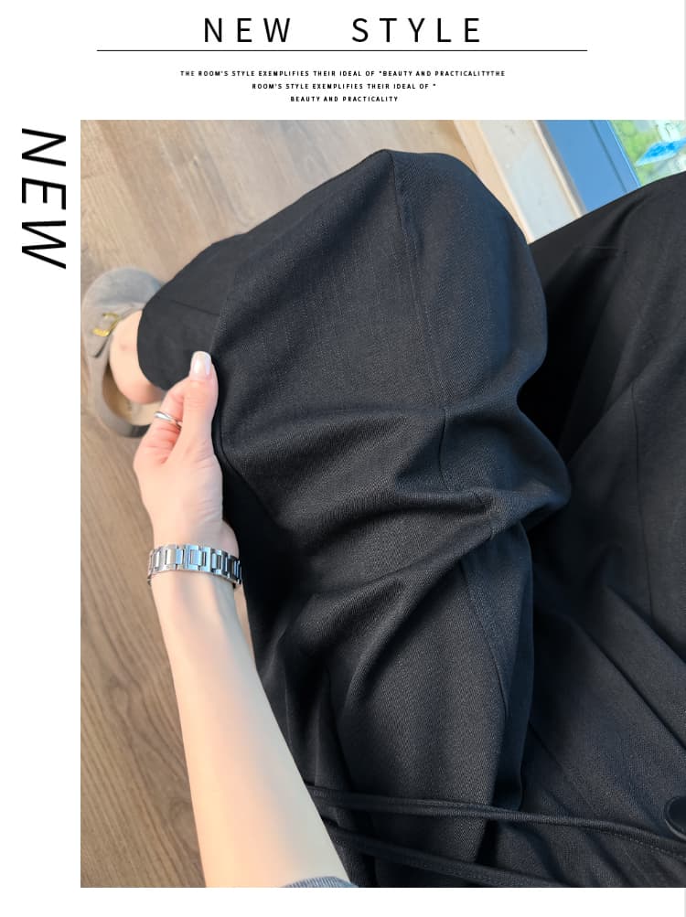 실사 어두운 회색 레트로 모통이 칼 와이드 레깅스 바지 가을 겨울 2026 새로운 루즈핏 표지 넓적 다리 슬림해 보이는 9 포인트 캐주얼 바지 상세 이미지 22