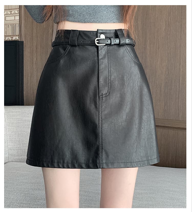 실사 chic 다용도 마 오래된 부드러운 PU 가죽 정장 미니 스커트 여성 가을 겨울 대양 품격 타이트 스커트 한 마디 다용도 반신 스커트 상세 이미지 21