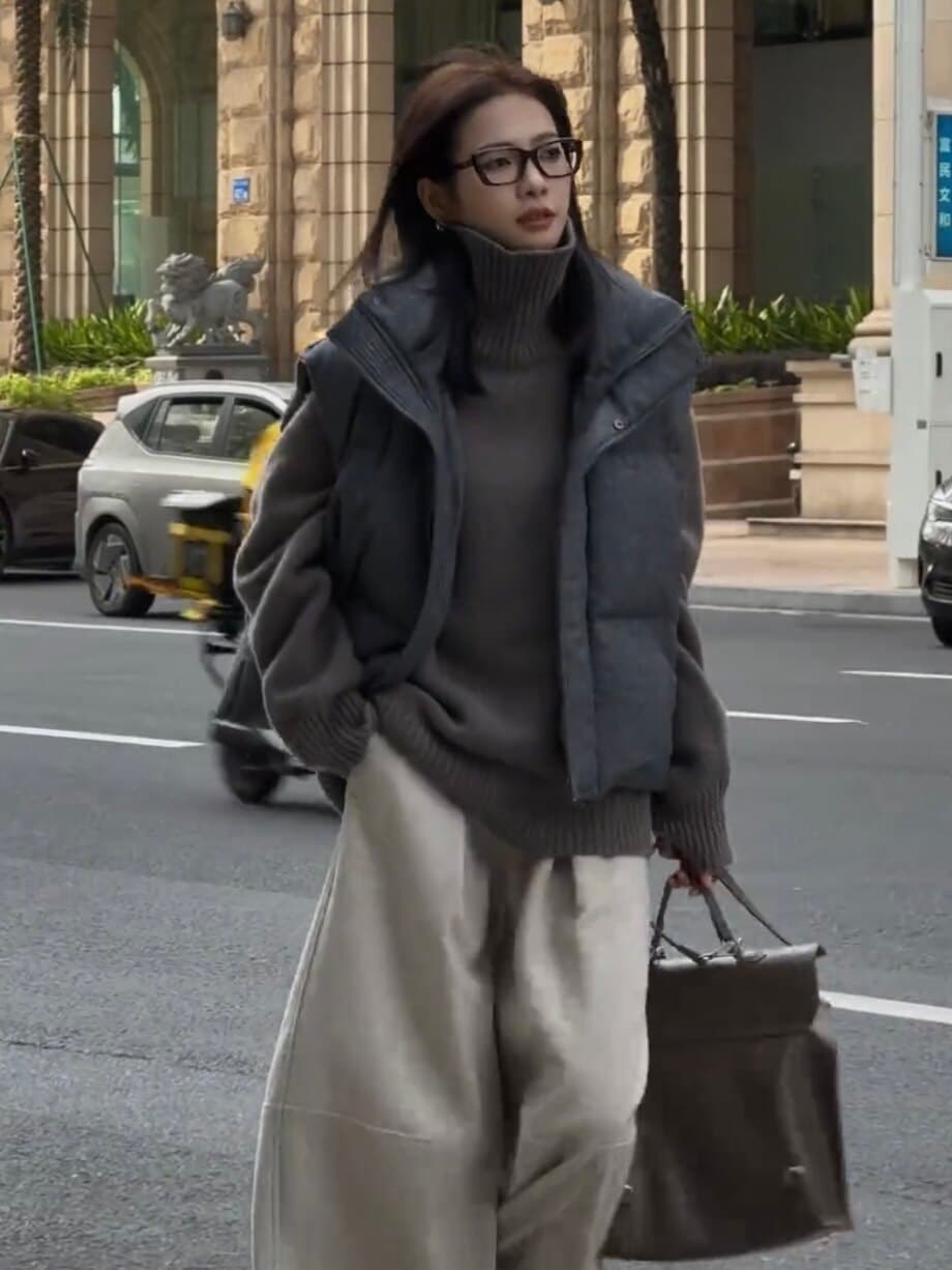 가을 겨울 새로운 다용도 면 의류 베스트 여성 짧은 외출용 두꺼운 보온 조끼 작은 패션 조끼 재킷 이미지 2