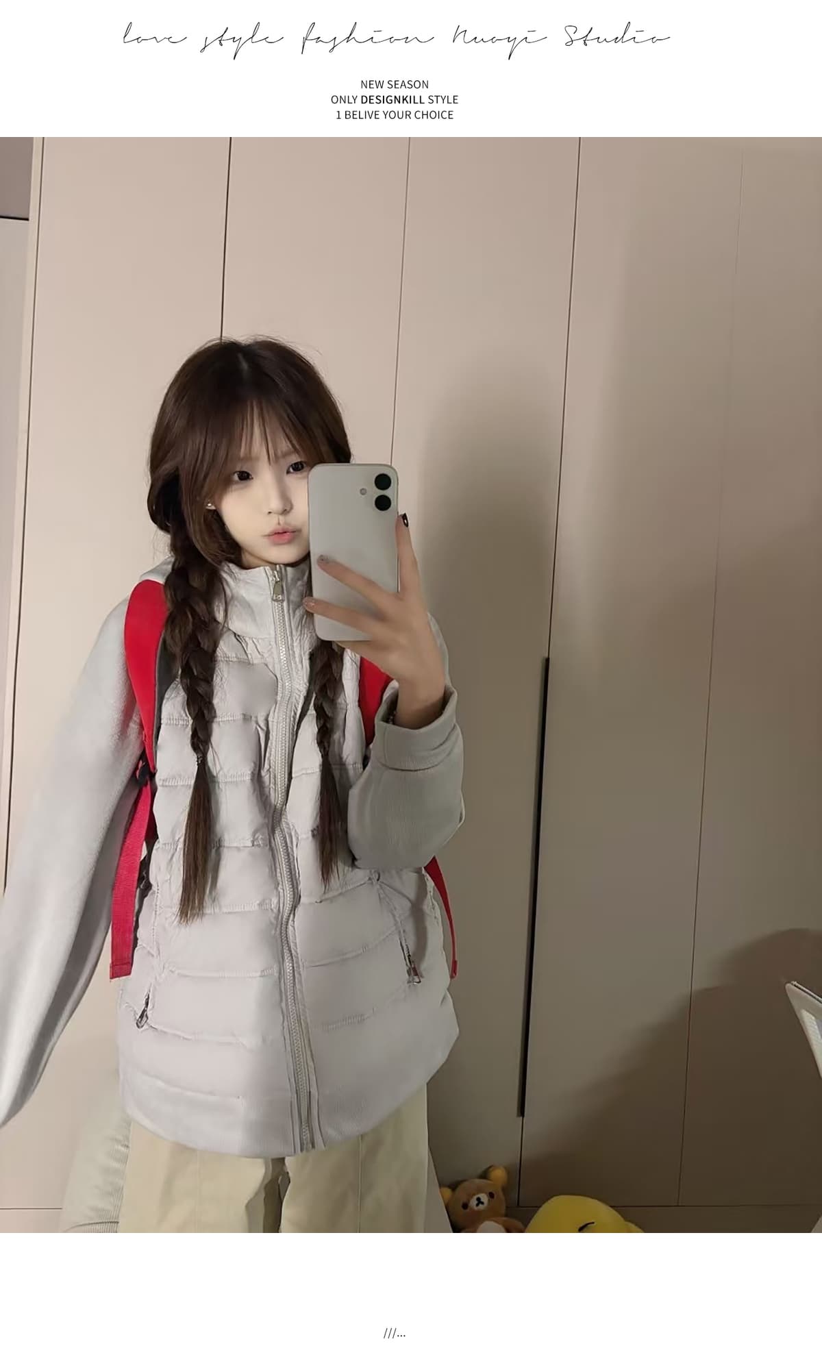 얇고 가벼운 갈비 살 다용도 다운 재킷 내피 여자 겨울 자이언트 잘 생긴 ~ 중 겨울 의류 여성 코트 면 의류 얇은 스타일 가을 겨울 상세 이미지 11