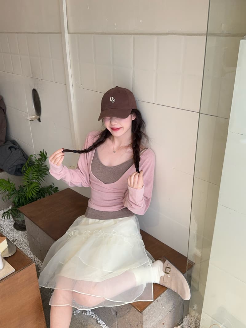실사 빅 브이 넥 티셔츠 몸매 가꾸기 여성 겨울 핫걸 배색 캐미솔 기본 셔츠 맨위 세련된 투피스 세트 이미지 4