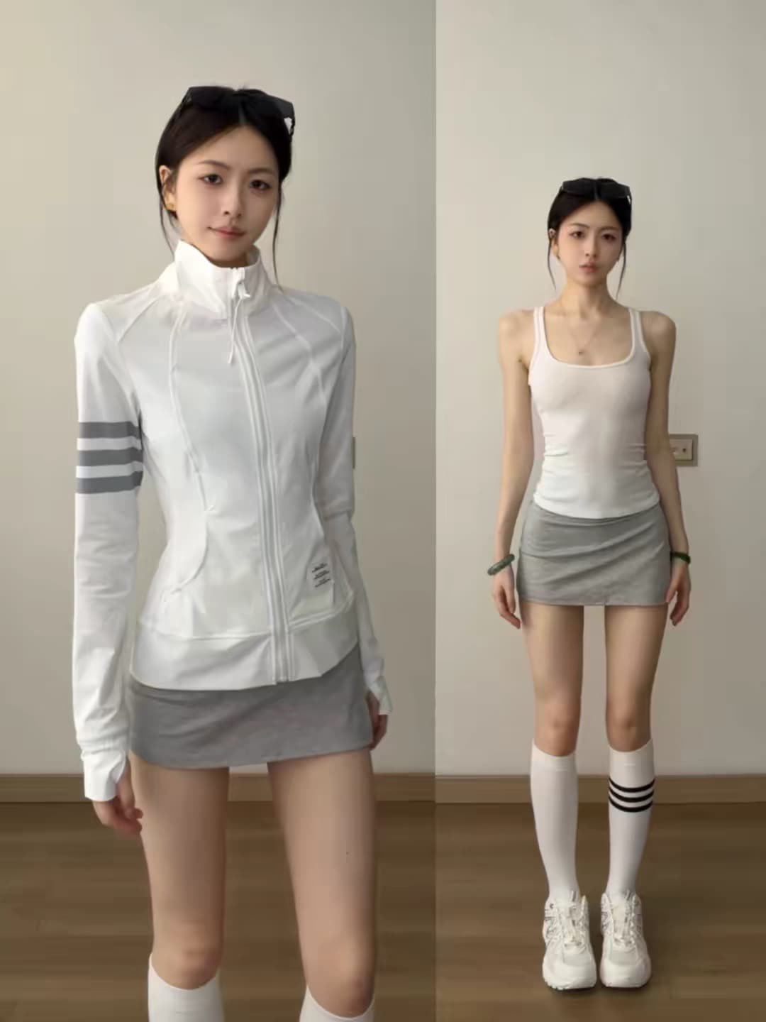 아메리칸 3개 바 스탠드 칼라 자외선 차단 복 여성 코트 여름 몸매 가꾸기 야외 스포츠 차가운 센스 통기성 얇고 가벼운 자외선 차단 의류 이미지 2