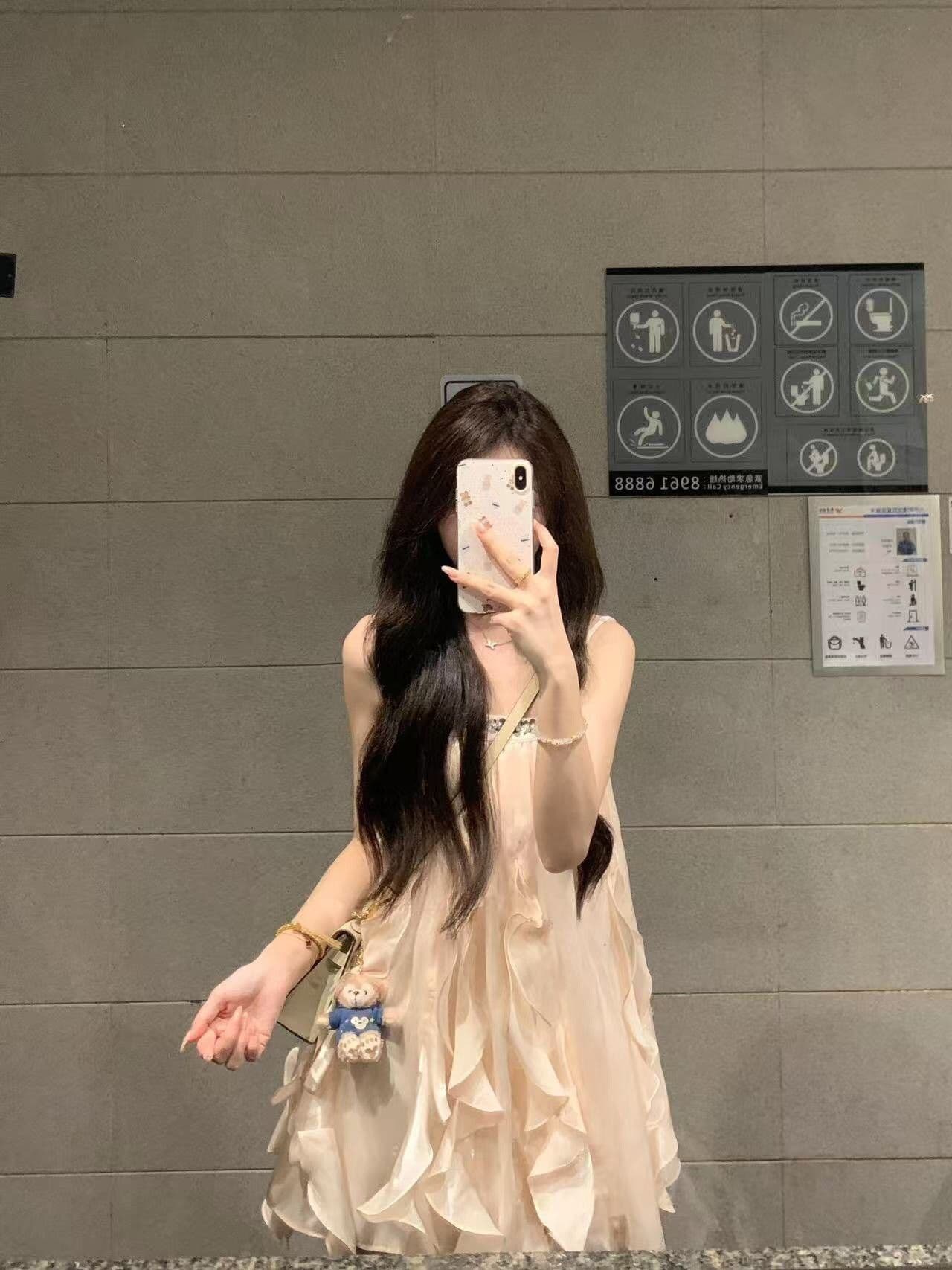 민소매 행침 목 드레스 Chic 아름다운 요정 치마 작은 키 생일 작은 행사 치마 슈퍼 잘 생긴 흐름 지불 여성 의류 상세 이미지 2