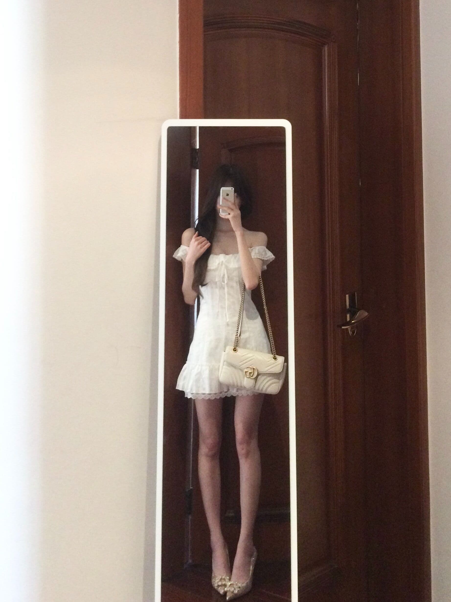 슈퍼 잘 생긴 드레스 여름 아름다운 첫사랑 샤오 바이 치마 여름 자이언트 잘 생긴 치마 순수한 꼬집기 허리 한 마디 미니 스커트 이미지 2