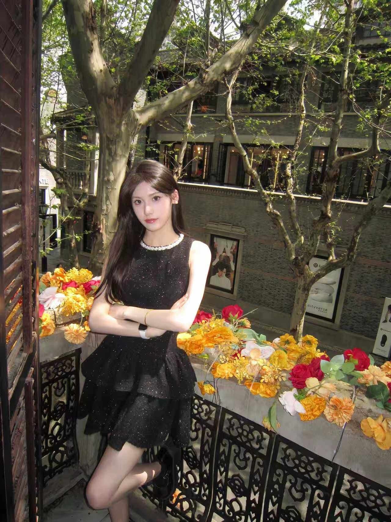 2026 슈퍼 잘 생긴 신제품 품격 허리 수축 슬림해 보이는 생일 케이크 드레스 프랑스식 작은 샤넬 스타일 라운드 넥 흐름 지불 여성 의류 상세 이미지 4