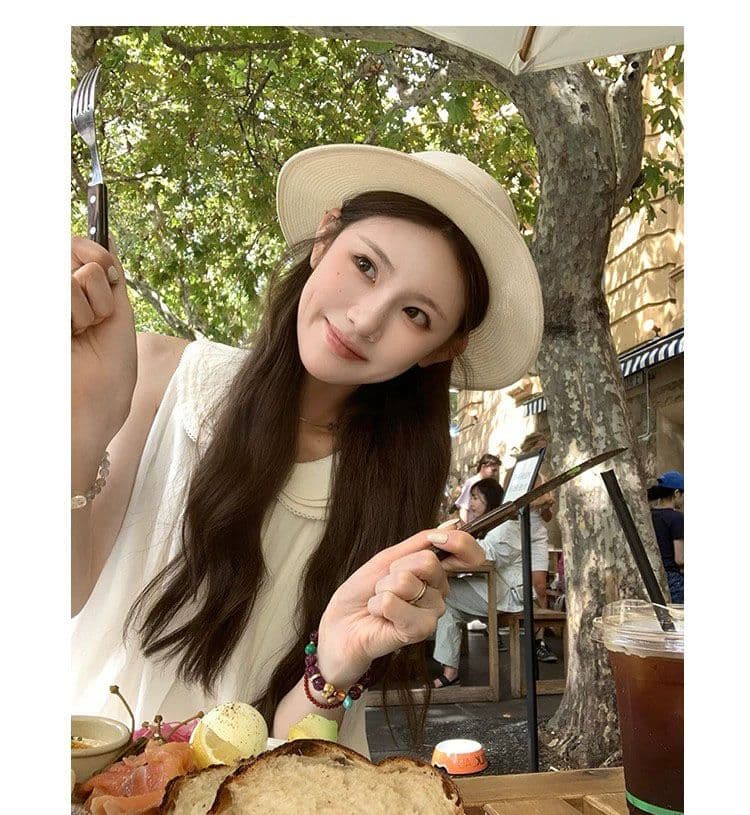 천 금빛 바람 베이비 칼라 민소매 조끼 여성 드레스 디자인 센스 보라색 루즈핏 슬림해 보이는 품격 여름 짧은 치마 상세 이미지 4
