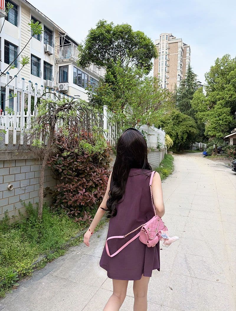 신제품 베이비 칼라 민소매 드레스 아름다운 아니요 명중 섹션 작은 키 인형 치마 초여름 고유 한 아름다운 작은 치마 상세 이미지 6