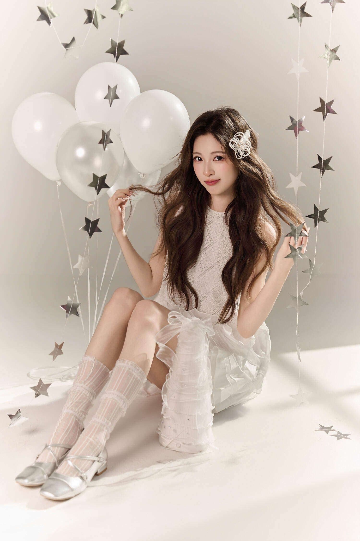 해변가 사진 찍기 아름다운 드레스 디자인 센스 작은 대중 프릴 조끼 미니 스커트 공주 케이크 드레스 신제품 여성 의류 상세 이미지 2