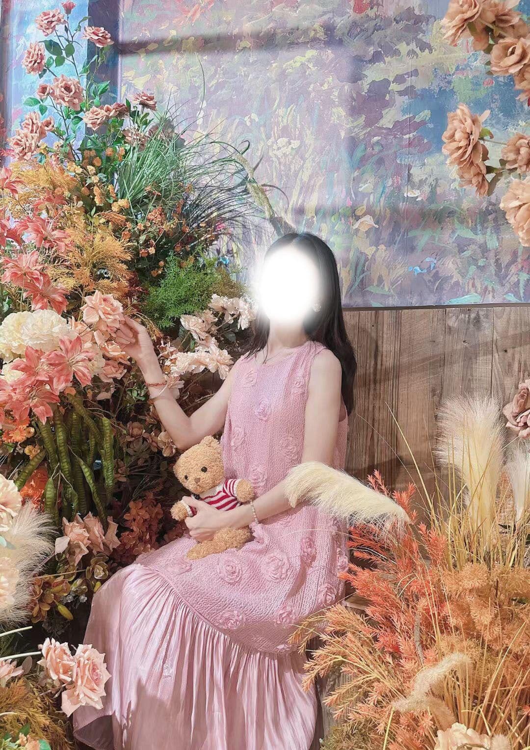핑크색 슈퍼 잘 생긴 신제품 슬립 여성 드레스 여름 도파민 고급 센스 해변가 휴가 해변 조끼 롱 스커트 상세 이미지 2