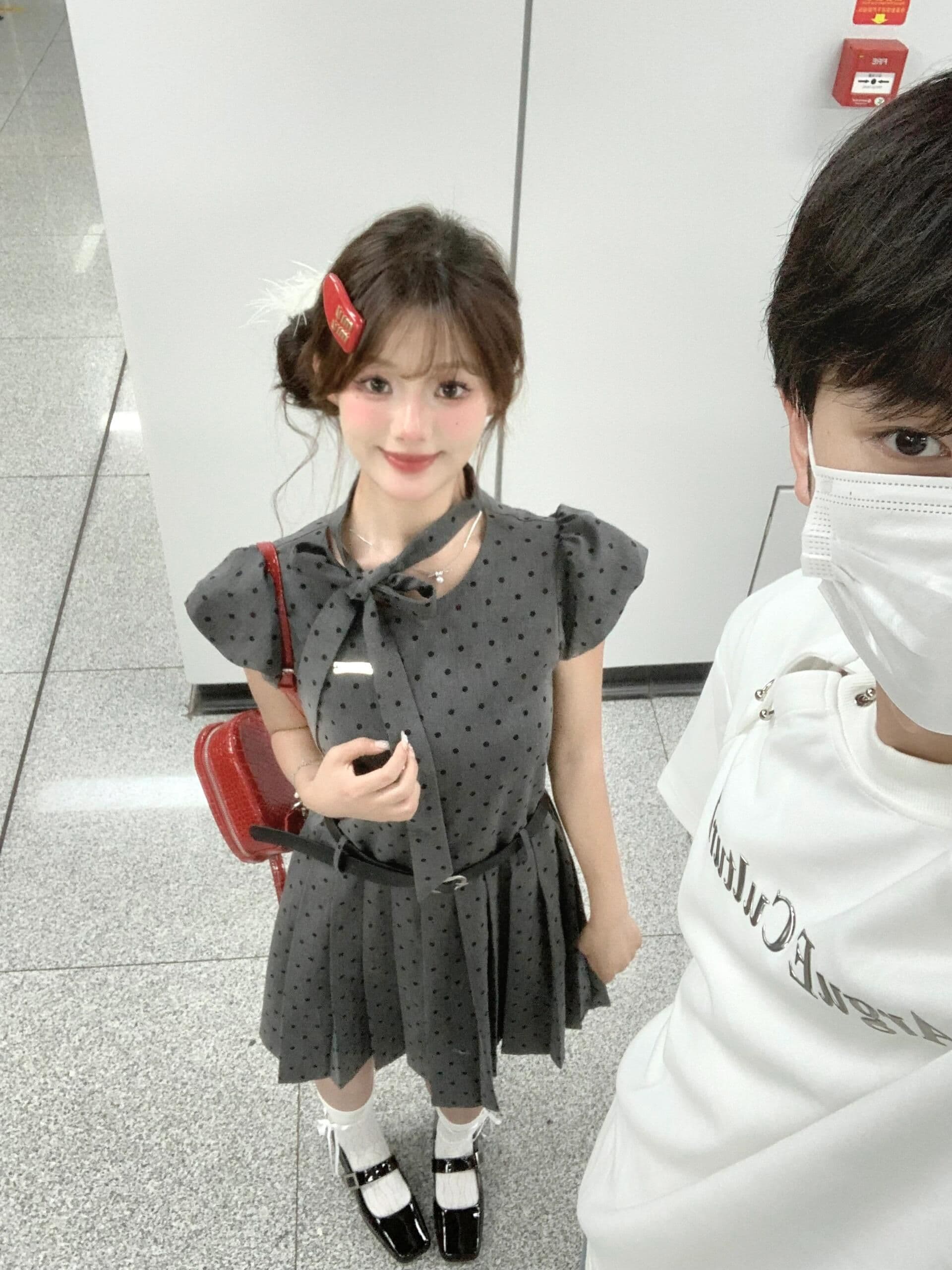 2026 여름 인기 프랑스식 품격 명문 여성 고급 센스 도트 무늬 민소매 여성 드레스 허리 수축 슬림해 보이는 짧은 치마 상세 이미지 3