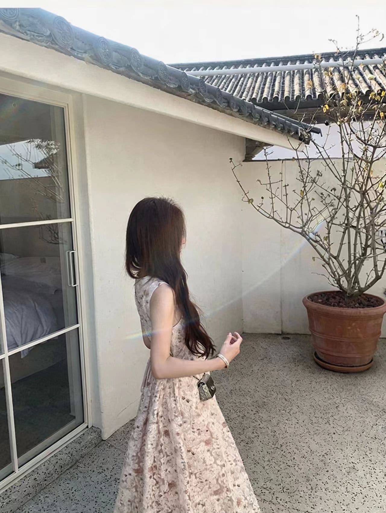 여름 프랑스식 자이언트 잘 생긴 특별 아름다운 관대 한 점잖은 아름다운 꼬집기 허리 3 차원 꽃 여성 드레스 길다 치마 상세 이미지 6