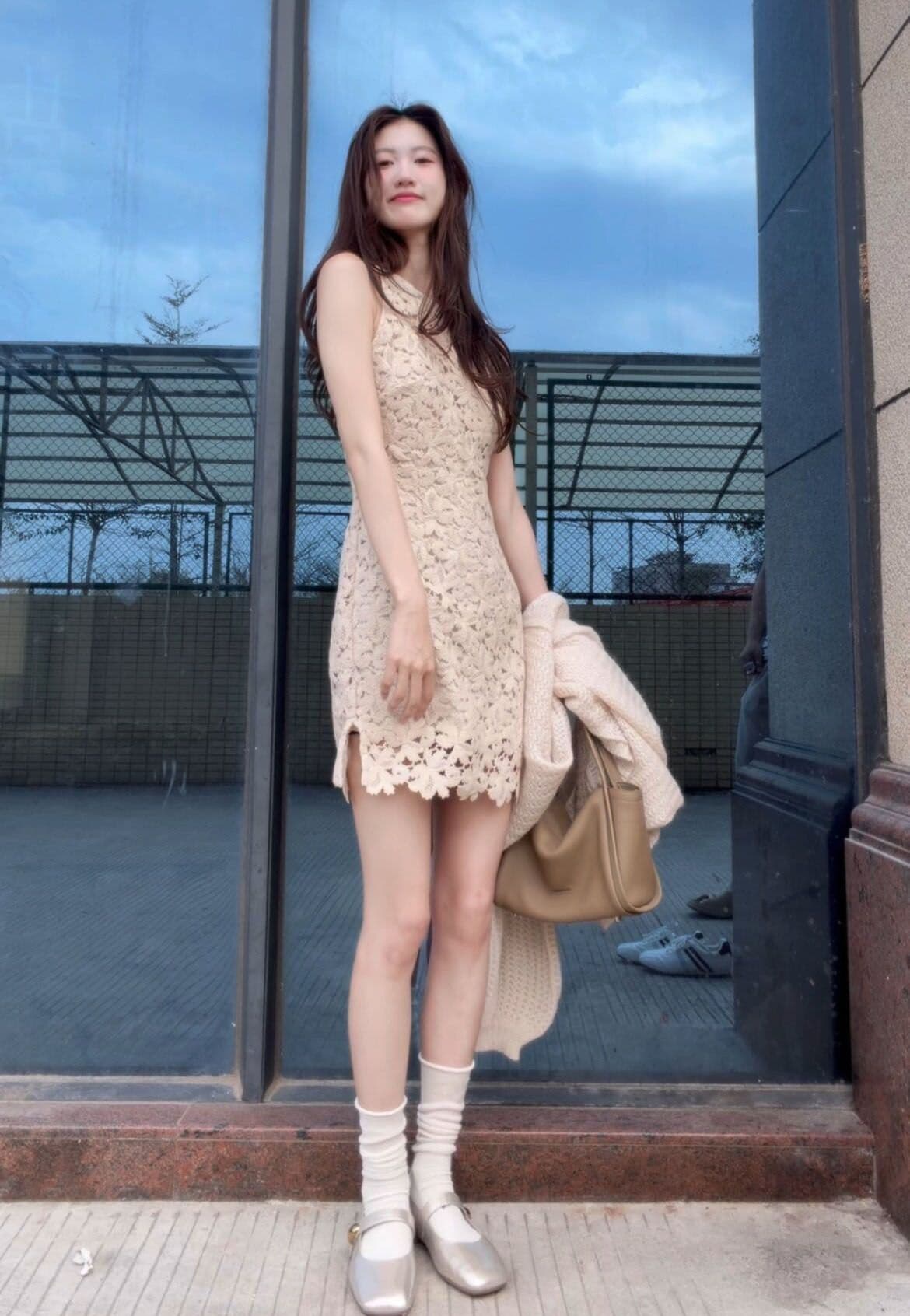 자이언트 잘 생긴 달콤한 스타일 조끼 원피스 여성 의류 여름 순수한 욕망 품격 허리 수축 몸매 가꾸기 라운드 넥 타이트 스커트 짧은 치마 상세 이미지 1