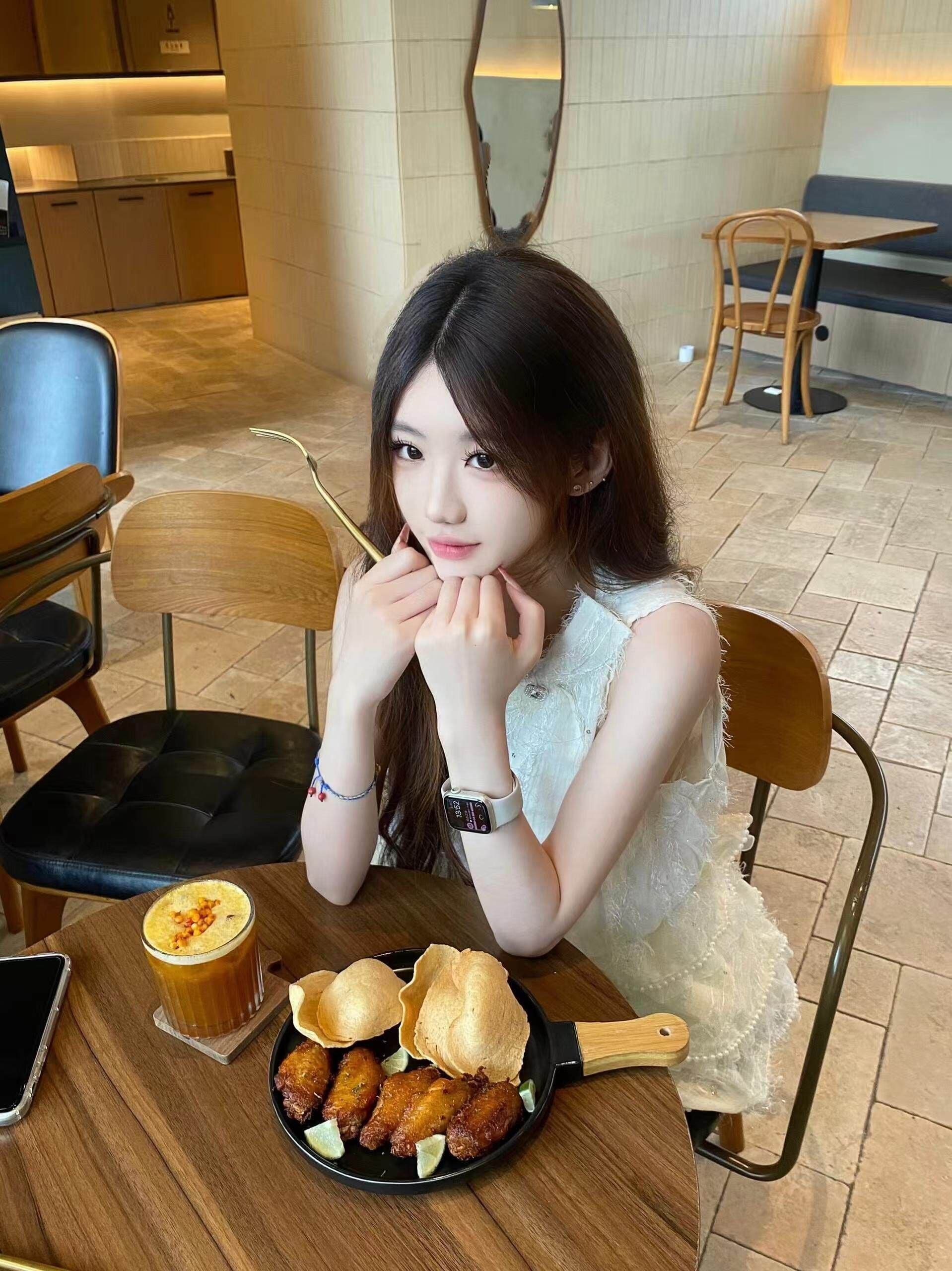 천 골드 소녀 행침 목 여성 드레스 여름 달콤함 허리 수축 공주 케이크 드레스 Chic 디자인 센스 퍼프 치마 상세 이미지 4