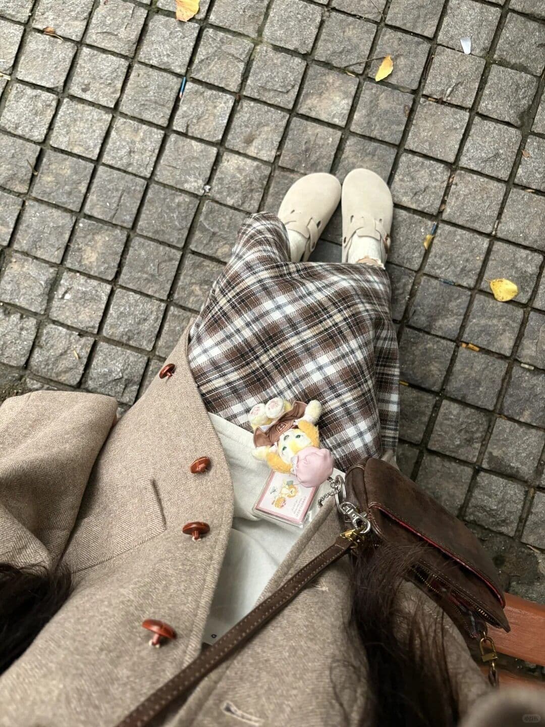 품격 캐주얼 패션 레트로 고급 센스 모직 정장 코트 여성 가을 겨울철 작은 중간 길이 루즈핏 재킷 이미지 4