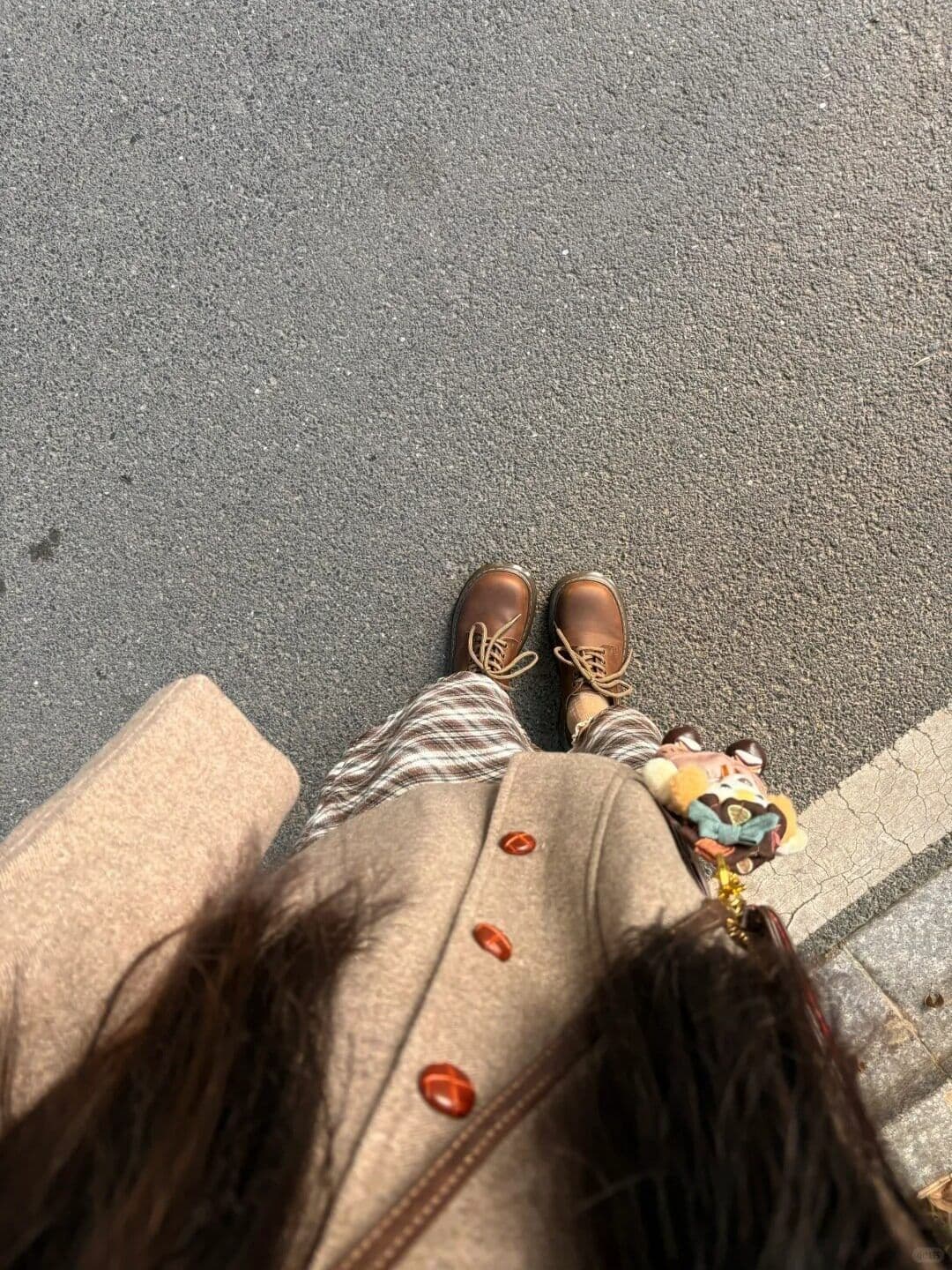품격 캐주얼 패션 레트로 고급 센스 모직 정장 코트 여성 가을 겨울철 작은 중간 길이 루즈핏 재킷 상세 이미지 5
