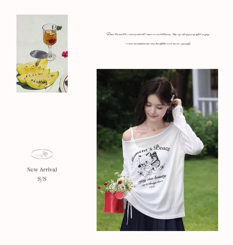 원본 품질 긴팔 루즈핏 티셔츠 여성 새로운 패션 디자인 센스 맨위 상세 이미지 12