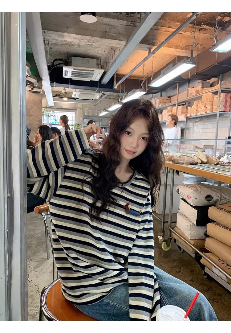 원본 품질 새로운 루즈핏 느긋한 인사이드 가져 가라. 기본 셔츠 외출용 맨위 티셔츠 상세 이미지 21