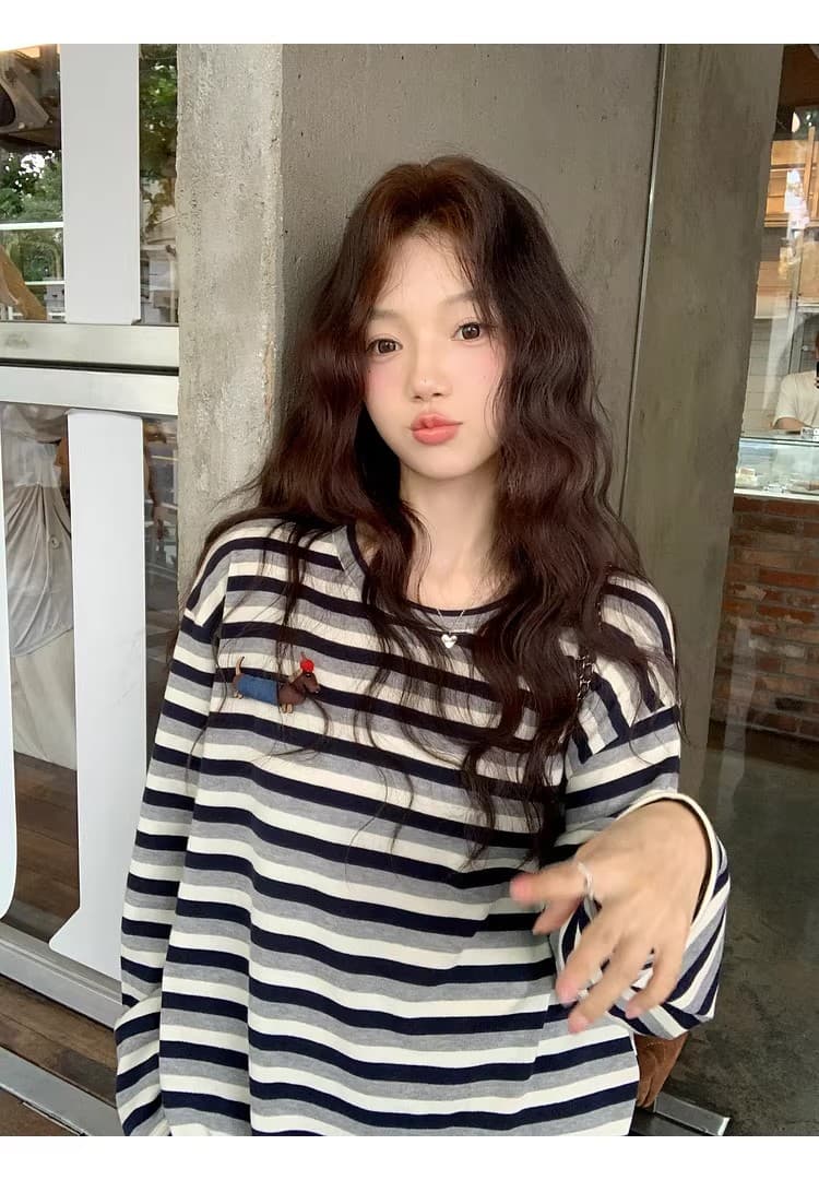 원본 품질 새로운 루즈핏 느긋한 인사이드 가져 가라. 기본 셔츠 외출용 맨위 티셔츠 상세 이미지 25