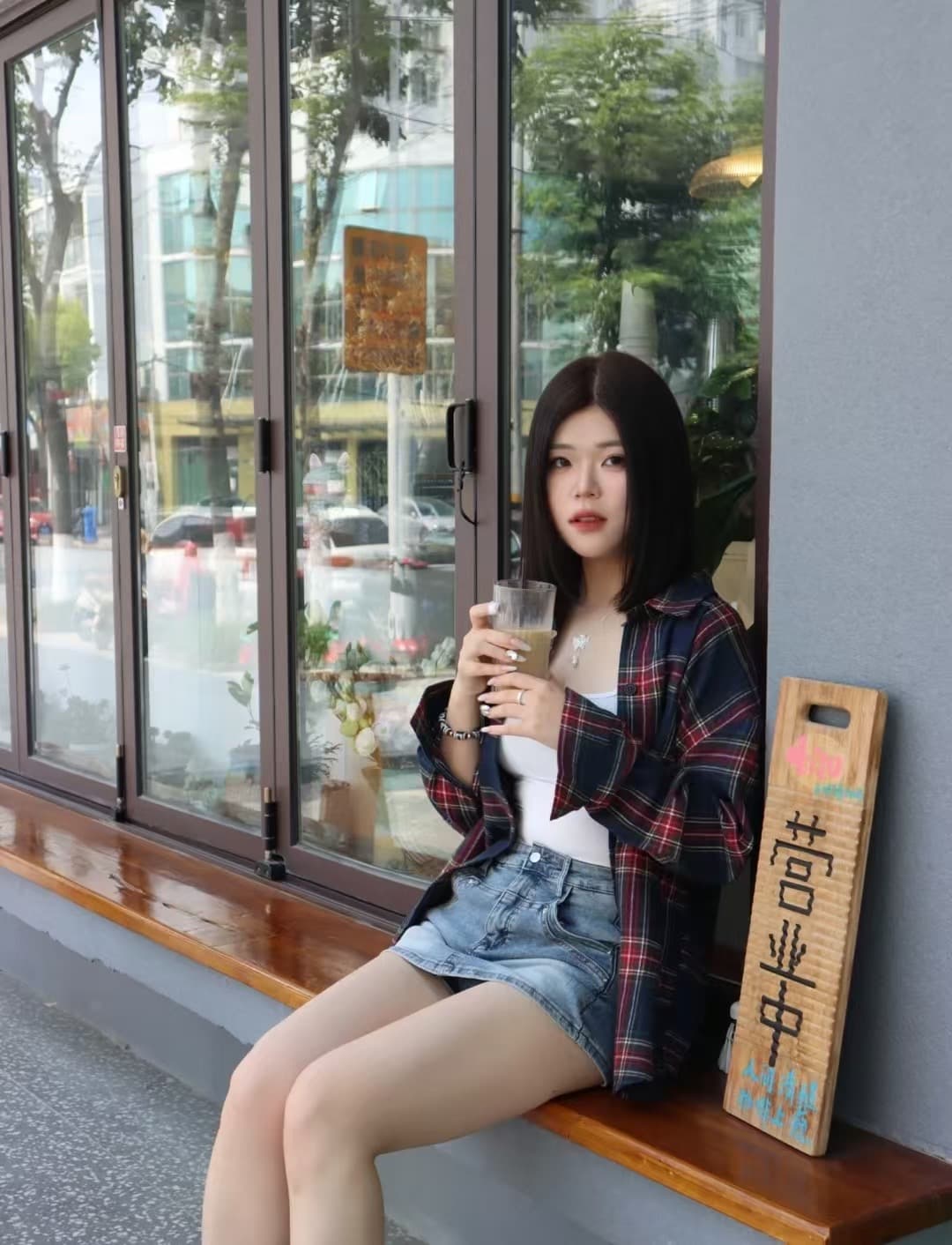 아메리칸 레트로 달콤한 차가운 체크무늬 긴팔 여성 셔츠 봄 가을 2026 새로운 디자인 센스 작은 대중 루즈핏 셔츠 재킷 이미지 3