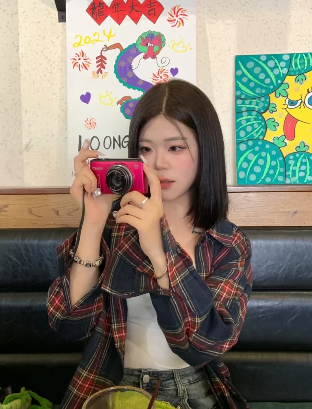아메리칸 레트로 달콤한 차가운 체크무늬 긴팔 여성 셔츠 봄 가을 2026 새로운 디자인 센스 작은 대중 루즈핏 셔츠 재킷 이미지 4
