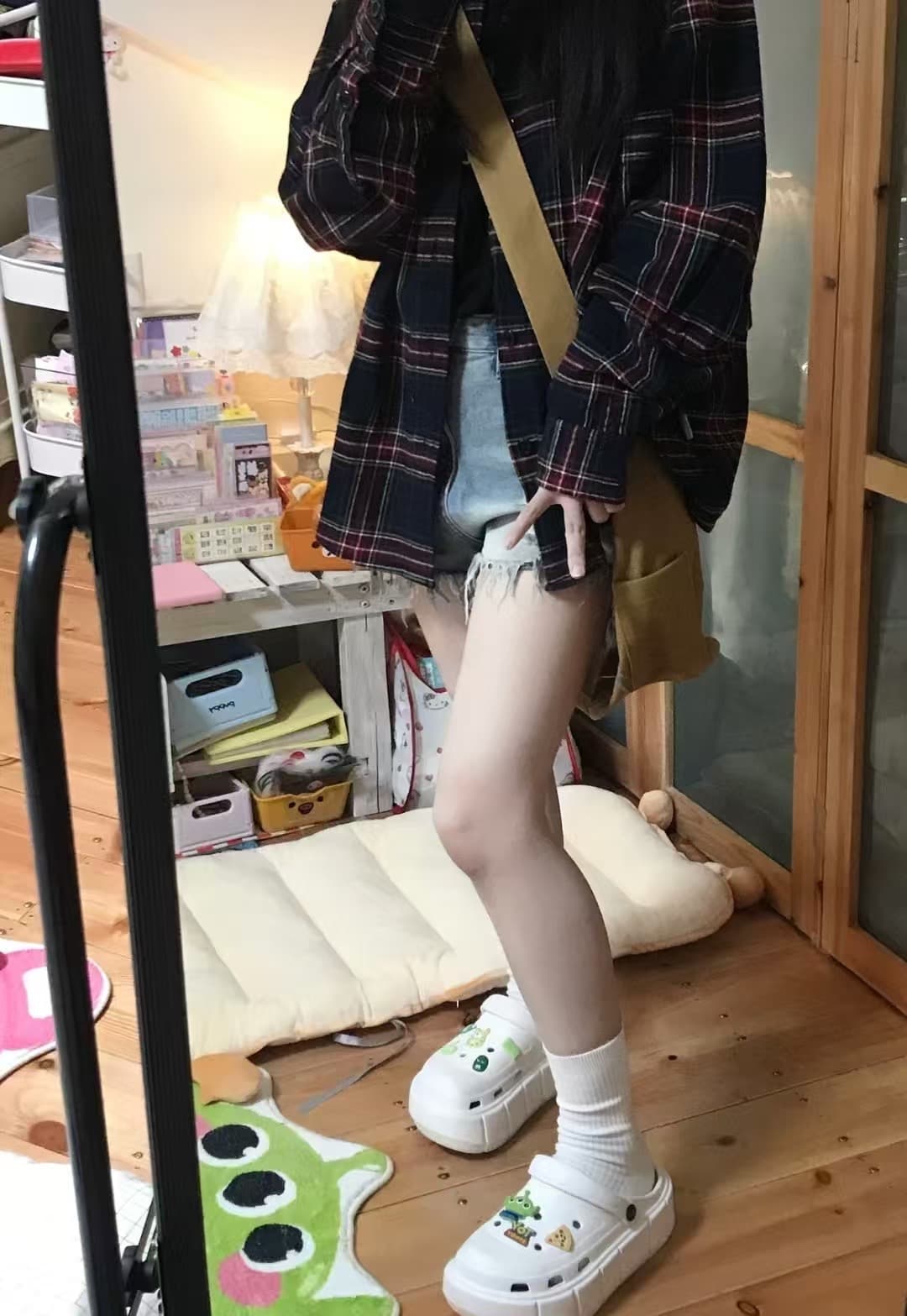 아메리칸 레트로 달콤한 차가운 체크무늬 긴팔 여성 셔츠 봄 가을 2026 새로운 디자인 센스 작은 대중 루즈핏 셔츠 재킷 상세 이미지 12